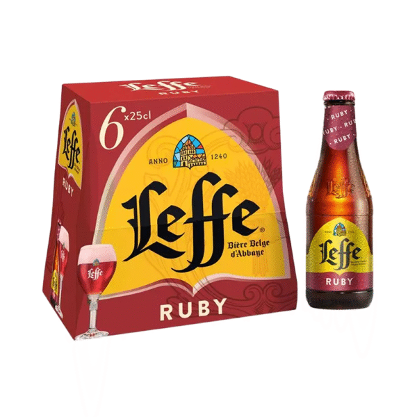 BIERE LEFFE RUBY 5° 75CL X 6