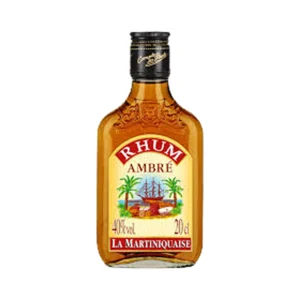 FLASK RHUM AMBRE 40°. 20CL - Image 1