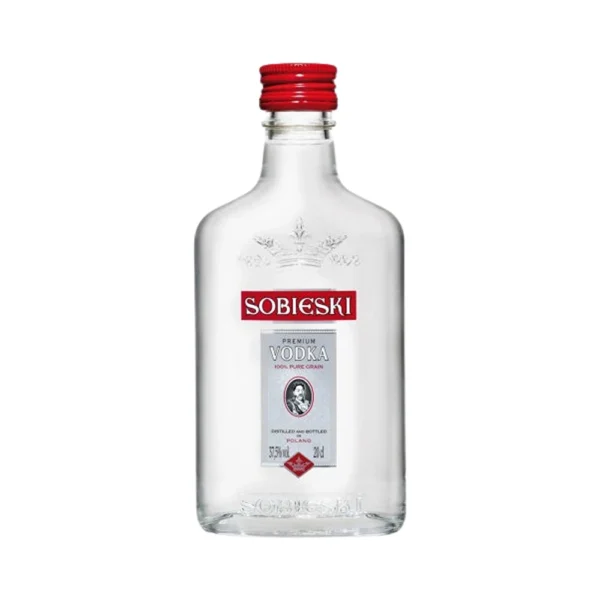 FLASK VODKA SOBIESKI 37.5°. 20CL