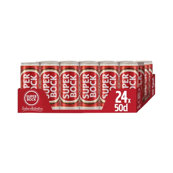 SUPER BOCK CANETTE 5.2° 50CL X 24